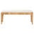 Baxton Studio Neesha Modern Bohemian Natural Brown Rattan And Mahogany Wood Bench
