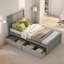 Lit plateforme simple avec 2 tiroirs-1036207798
