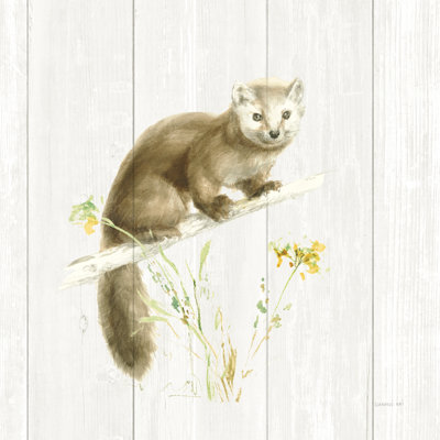 Meadows Edge V On Wood by Danhui Nai - Wrapped Canvas Painting