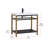 Raya 36'' Single Bathroom Vanity with Resin Top-1946294818