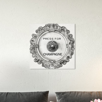 " Drinks And Spirits Press For Champagne Round Champagne "