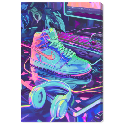 Toile PC Gamer Sneaker par Art Remedy