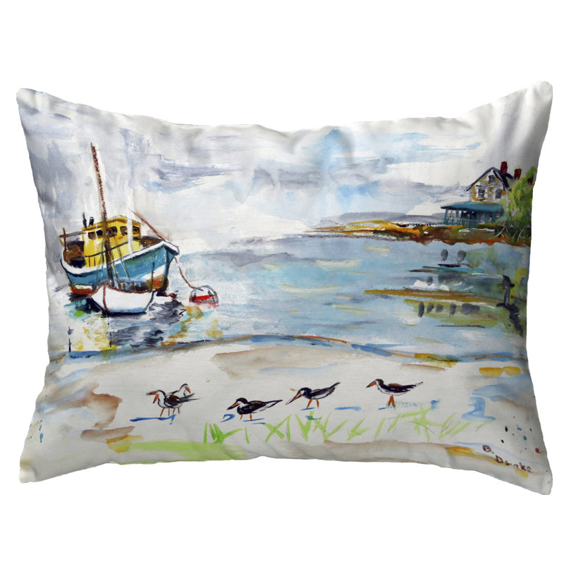  Coussin lombaire intérieur / extérieur Boat and Sandpipers