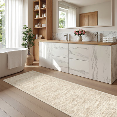 Washable Distressed Persian Rug