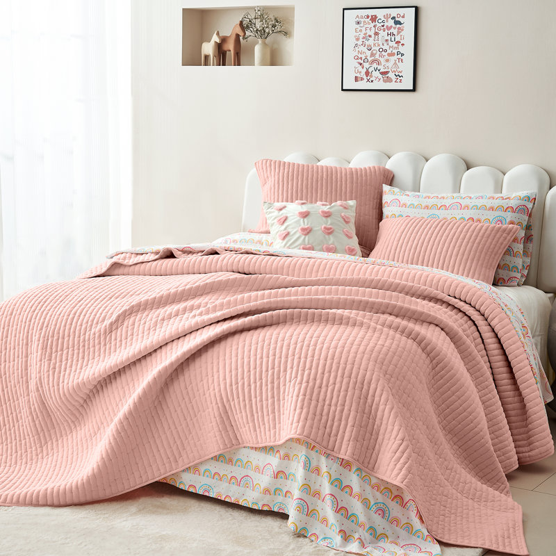 Ensemble de courtepointe Wonderful, Courtepointe simple, Crème
