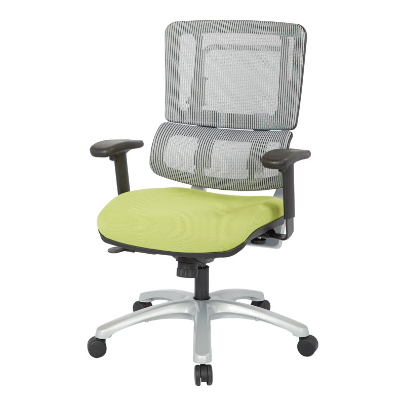 Pro-Line II Polyester Blend Task Chair, Dove Olive, Silver