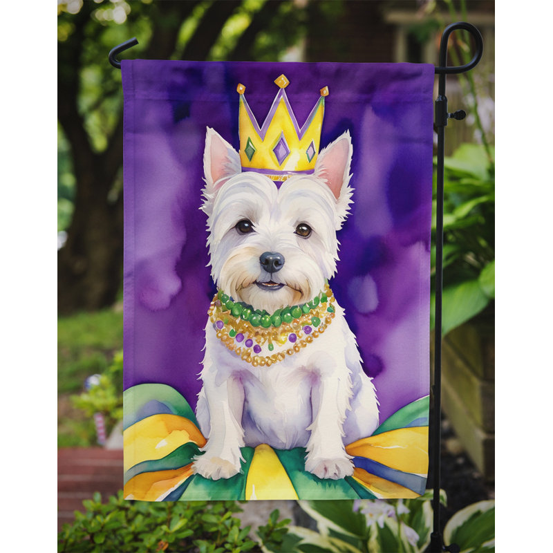 Drapeau de jardin double en polyester H 15,5 po x l 11,25 po