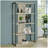Loomis Whitewashed Grey 4-Shelf Bookshelf