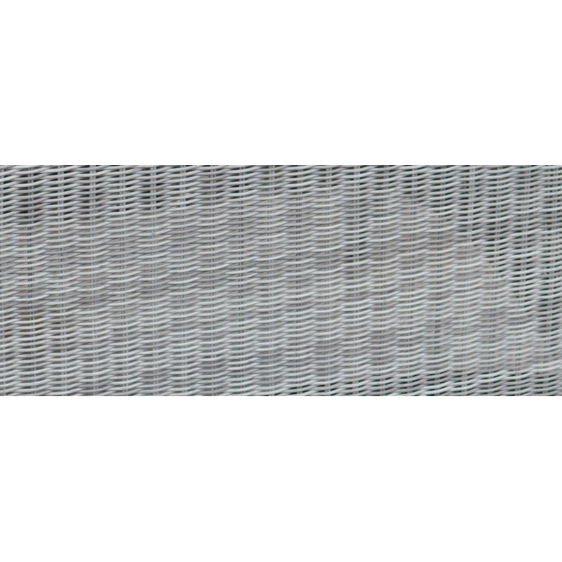 Bella Wicker Outdoor Deep Seating Armless Chair, Spectrum Indigo Sunbrella® Plainweave, Gray