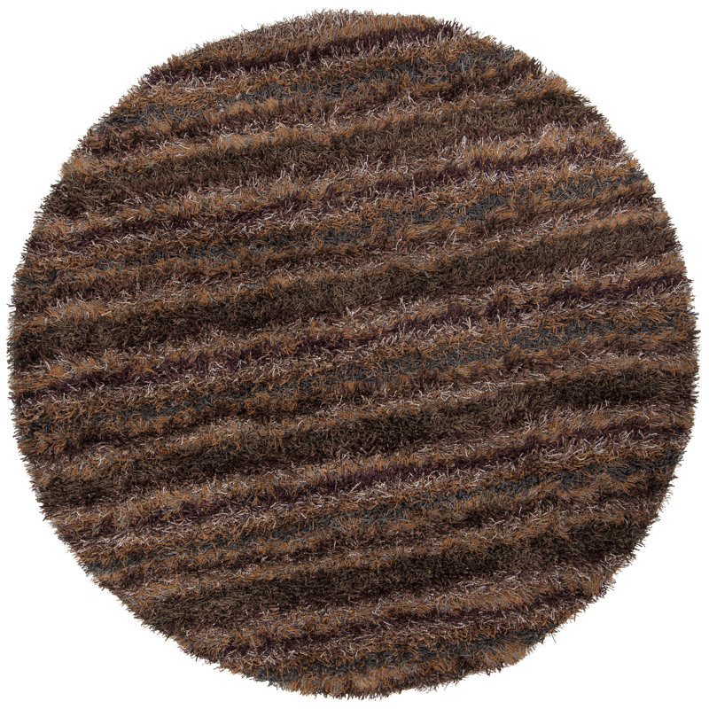 Dorothy Striped Indoor Rug, Round 7'9"