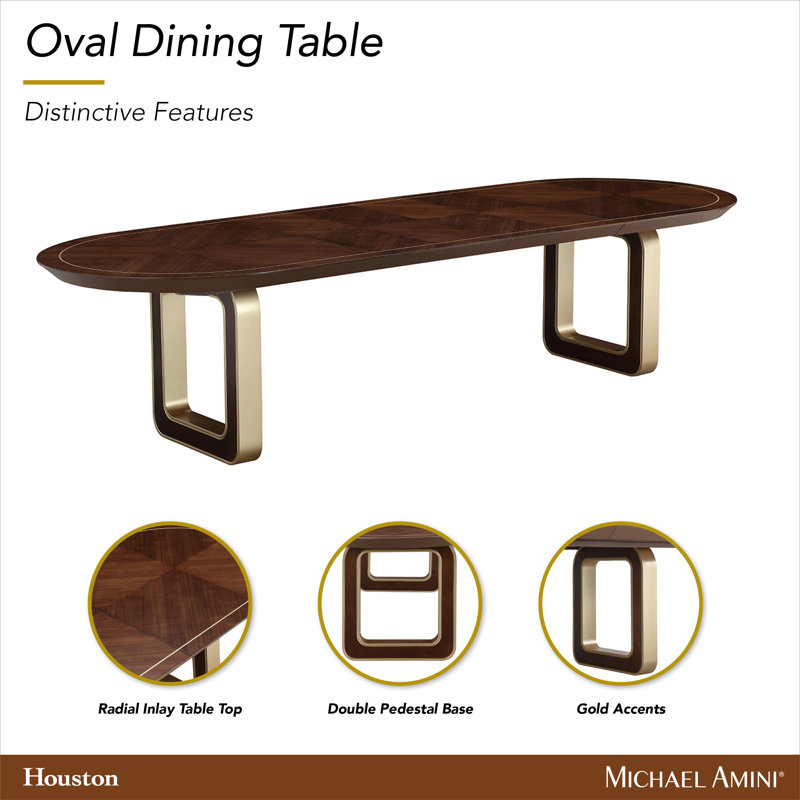Houston Oval Dining Table - Walnut