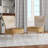 Upholstered Floral Side Chair - Modern floral Accent Chair-90392367