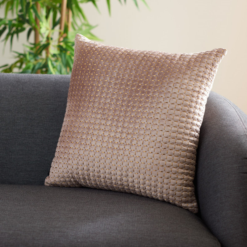 Viscose, Cotton Reversible Throw Pillow