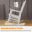 Waddon Oversized Modern Resin Rocking Adirondack Chair-1795476182