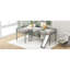 Lit mezzanine en L gris
