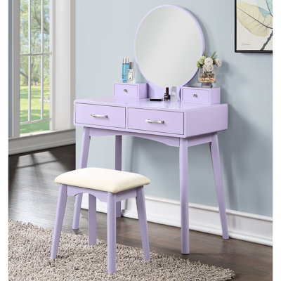Ensemble de coiffeuse et tabouret Liannon