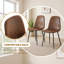 Ensemble de salle à manger de 71 pouces, table et chaises de style ferme moderne pour 6 personnes-131079564-131079565