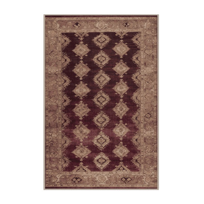 Tapis brun lavable à la machine