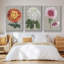 Chrysanthème sur fond gris I 3 pièces-97758098-97758105