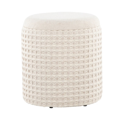18-Inch Wool Storage With 3D Woven Texture, Removable Lid, Indoor Storage, 250 Lbs Weight Capacity 18" Of Wool, Textured Styling, Use Only, Limit
