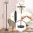 Trivian 70.9'' Black LED Torchiere Floor Lamp