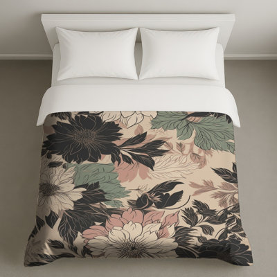 Housses de couette Vintage Floral Illustration