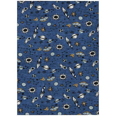 Machine Washable Indoor/Outdoor Chantille ACN2580 Kids Rug