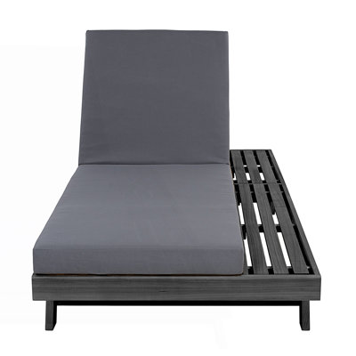 Adjustable Reclining Lounge Chaise Set With Cushion