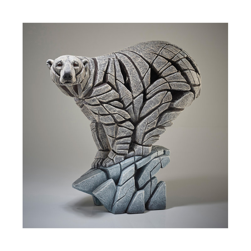 EDGE Sculpture Polar Bear Figure 15.2" H