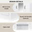 Armoire à pharmacie 36 po, armoire de rangement murale pour salle de bain, armoire murale moderne avec miroir, armoire à miroir avec 3 portes (meuble-lavabo non inclus)-1024358089