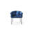 Lawncrest 18'' H Upholstered Metal Armchair-1201940201-1201940203