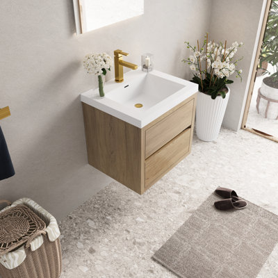 Wall Mounted With Stone Top