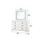 Commode 6 tiroirs Laguna