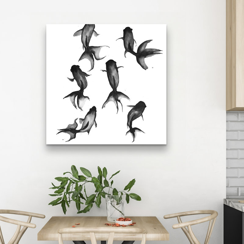 fishes - 32"x32" art on canvas