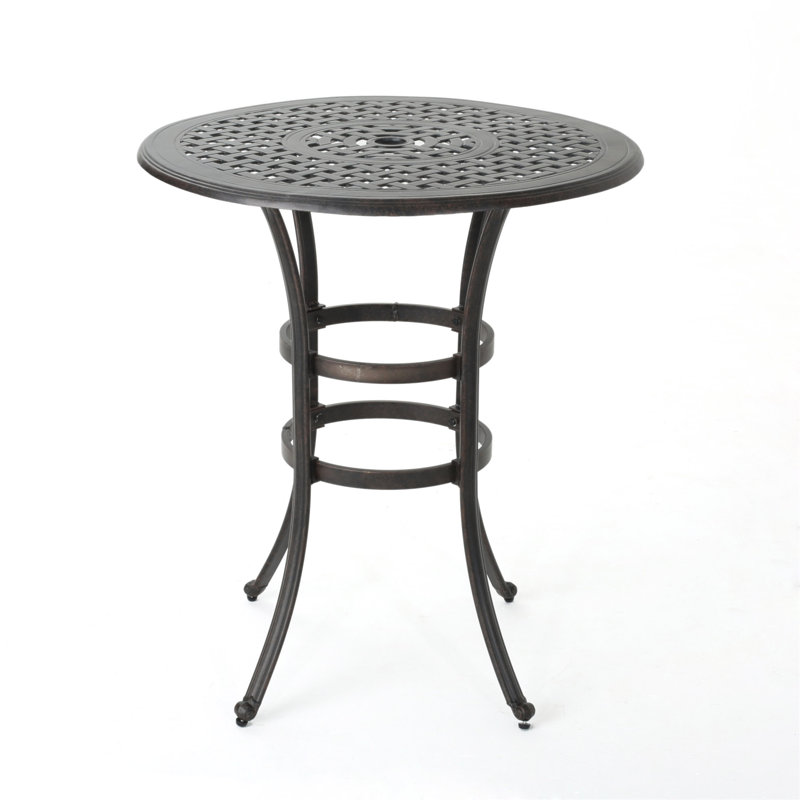 Table de bar en fonte d'aluminium