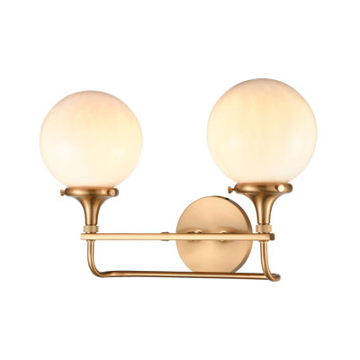 Fenella 17'' Wide 2-Light Vanity Light - Satin Brass