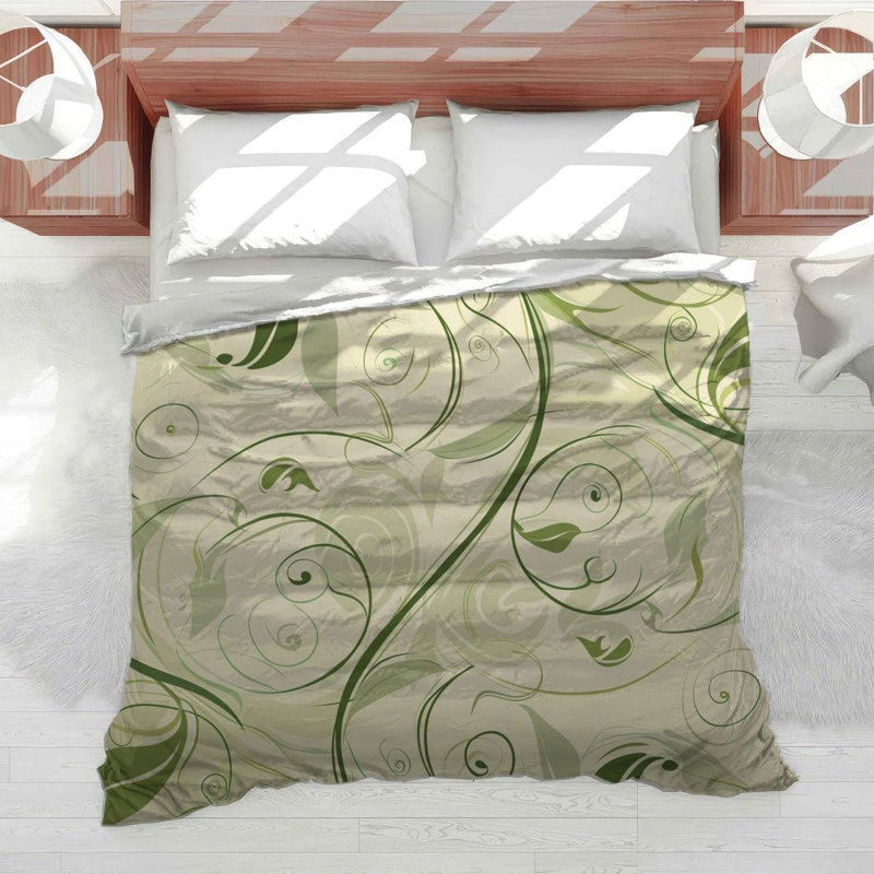 Édredon floral à motif frais et serein, Édredon simple TG