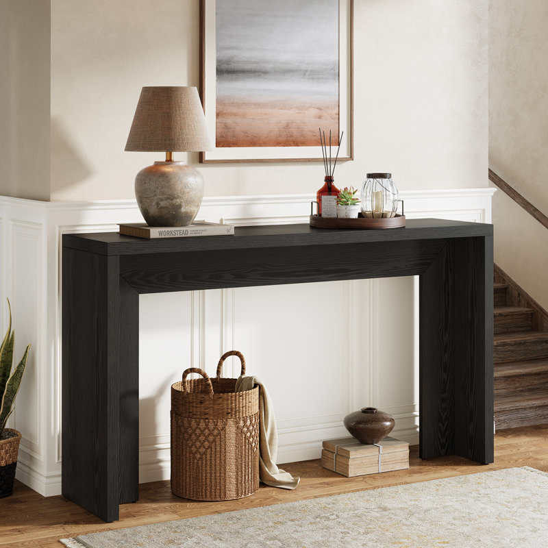 140 cm W Console Table, Black