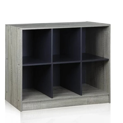 23.7" H x 31.6" W Cube Bookcase with Bins by Symple Stuff