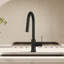  Robinet d'évier de cuisine extractible, robinet de cuisine à poignée simple avec base DEL-102806758