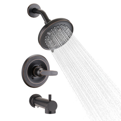 Faucet Shower Trim Kit With 9-Setting Rain Head (Valve/Cartridge Not Included)