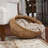 Round Woven Basket with Handles, Water Hyacinth Wicker Basket with Handles