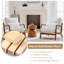 Fauteuil d'appoint blanc (ensemble de 2)