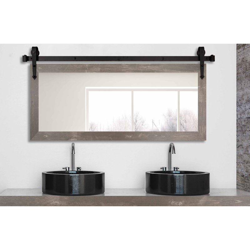 Ensley Flat Mirror, 30.5" x 63.5", Harvest Brown