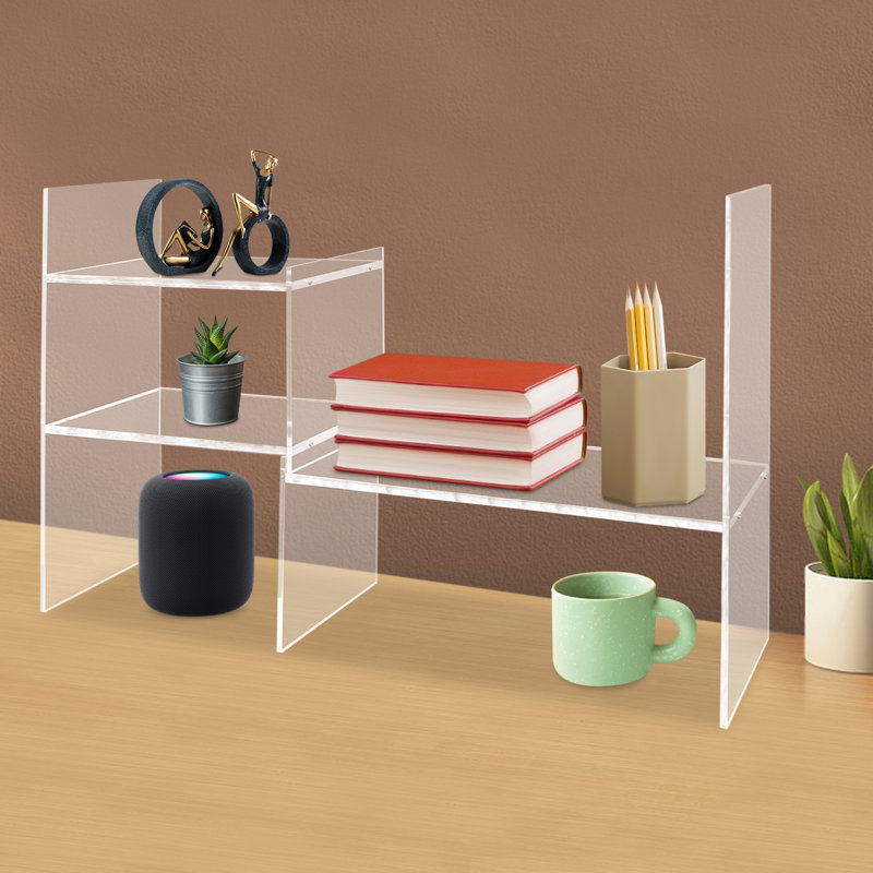 Adjustable Acrylic Desktop Shelf