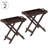 2 Piece End Tables – Modern Folding Tray Table with Removable Top – Use as Bar Cart, Serving Tray or Living Room Tables-1430362454