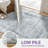 Oriental  Machine Washable Performance Gray Indoor Area Rug with Non-Slip Backing-1721492569