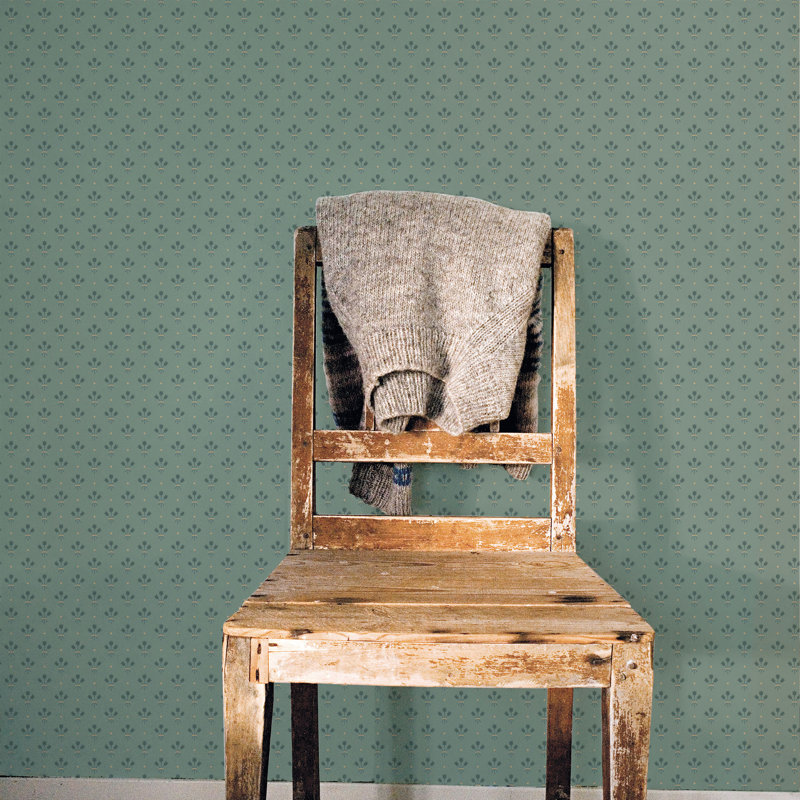Bryanna 10.05m x 53cm Matte Wallpaper Roll, Light Green