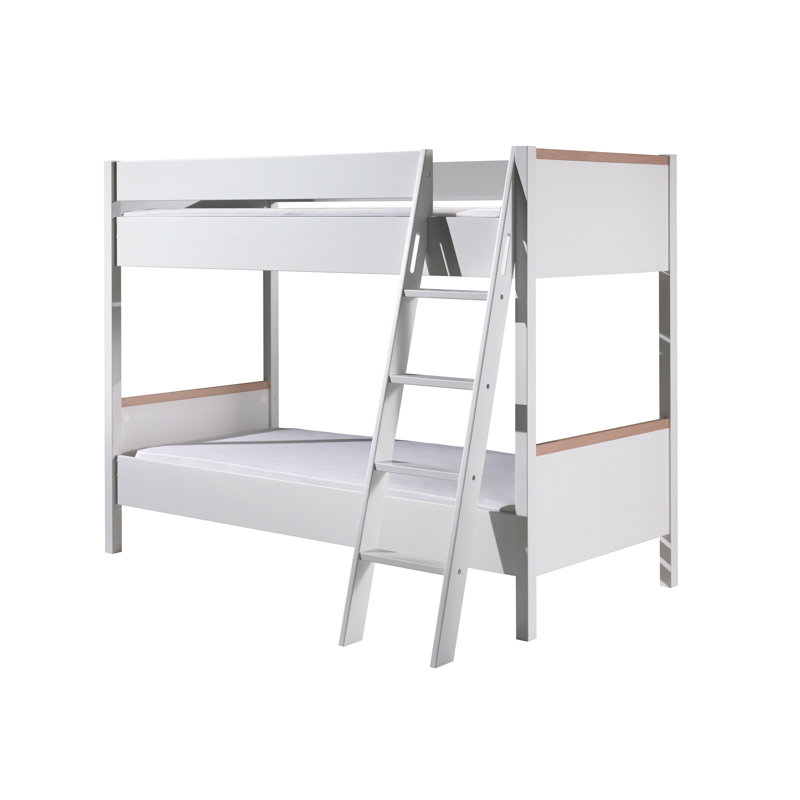London European Single (90 x 200cm) Standard Bunk Bed by Vipack, White