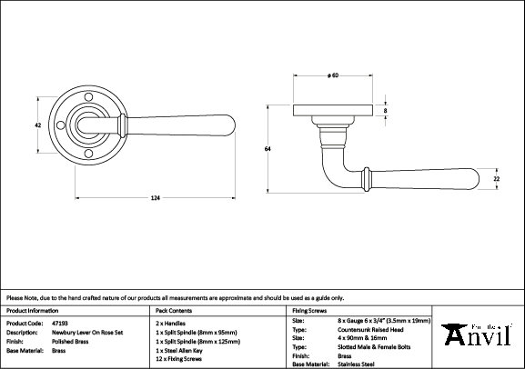 Newbury Interior Mortise Door Handle
